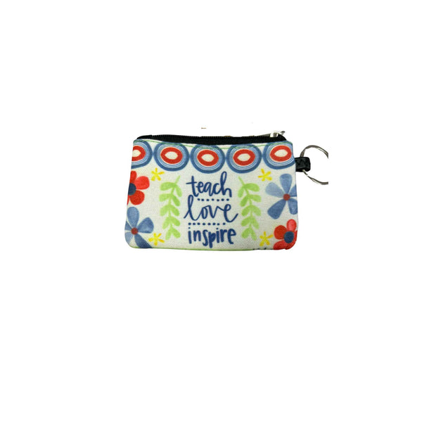 Teach, Love, Inspire ID Wallet and Keychain