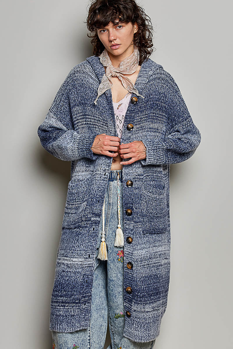 P  Blue Multi Cardigan