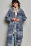 P  Blue Multi Cardigan