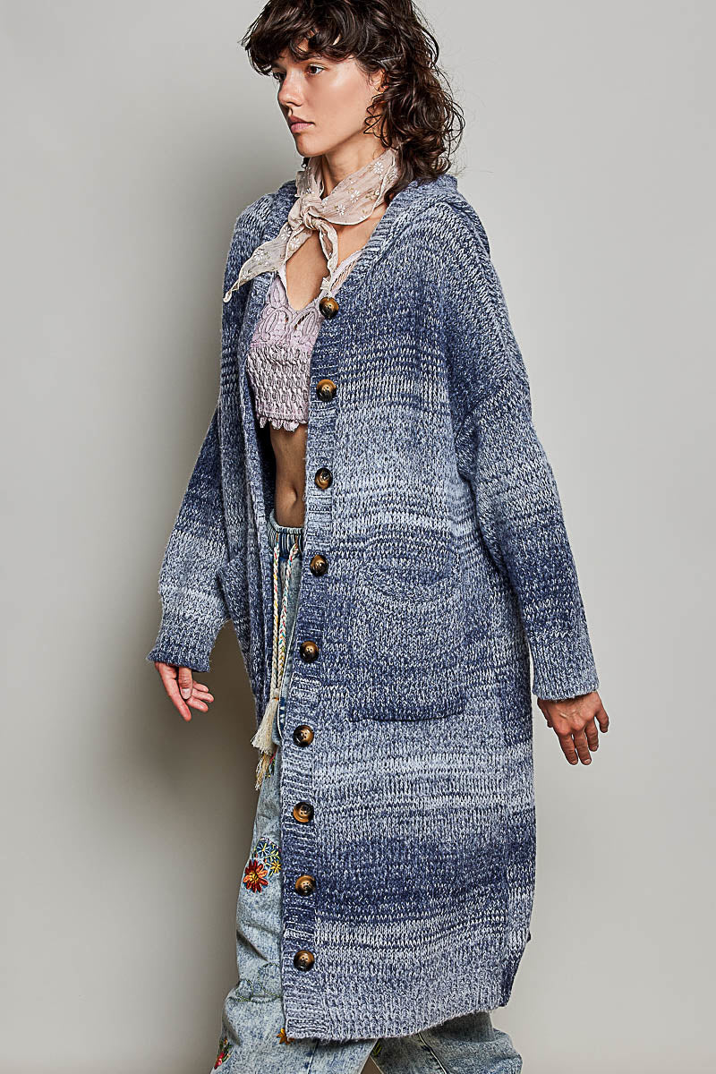 P  Blue Multi Cardigan
