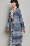 P  Blue Multi Cardigan
