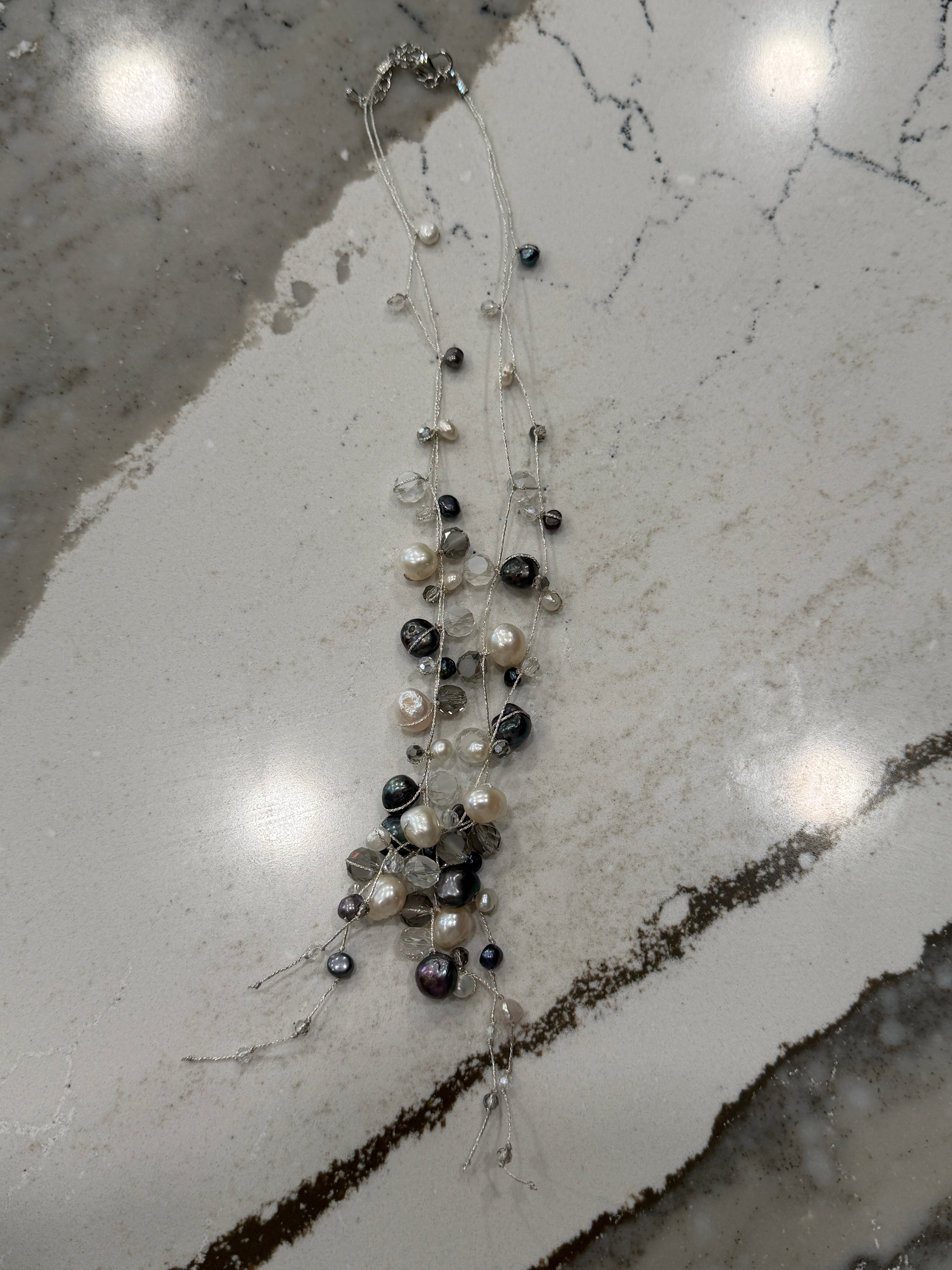 DC Moonlit Pearl Cascade Necklace