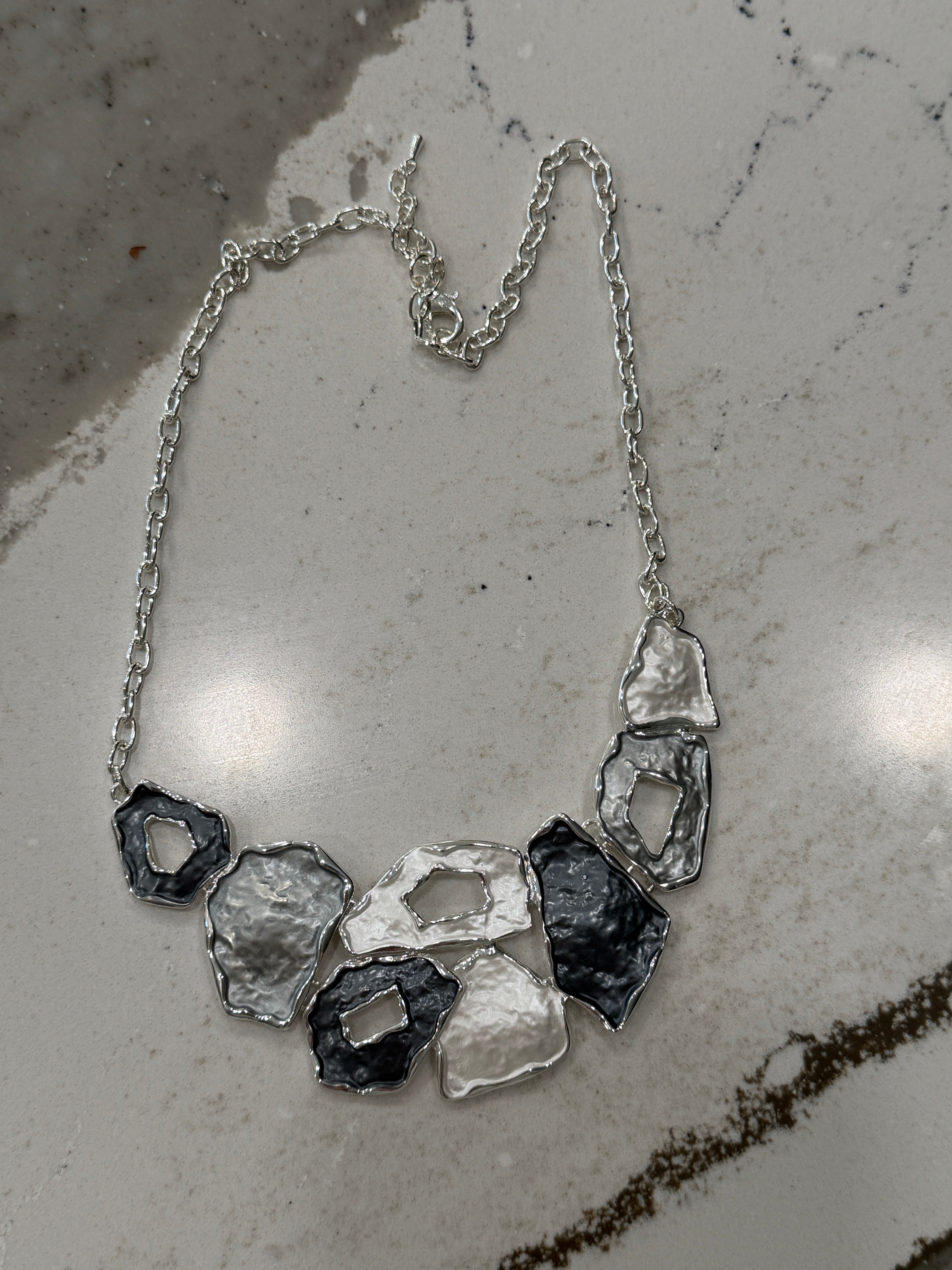 DC Sculpted Slate Statement Necklace