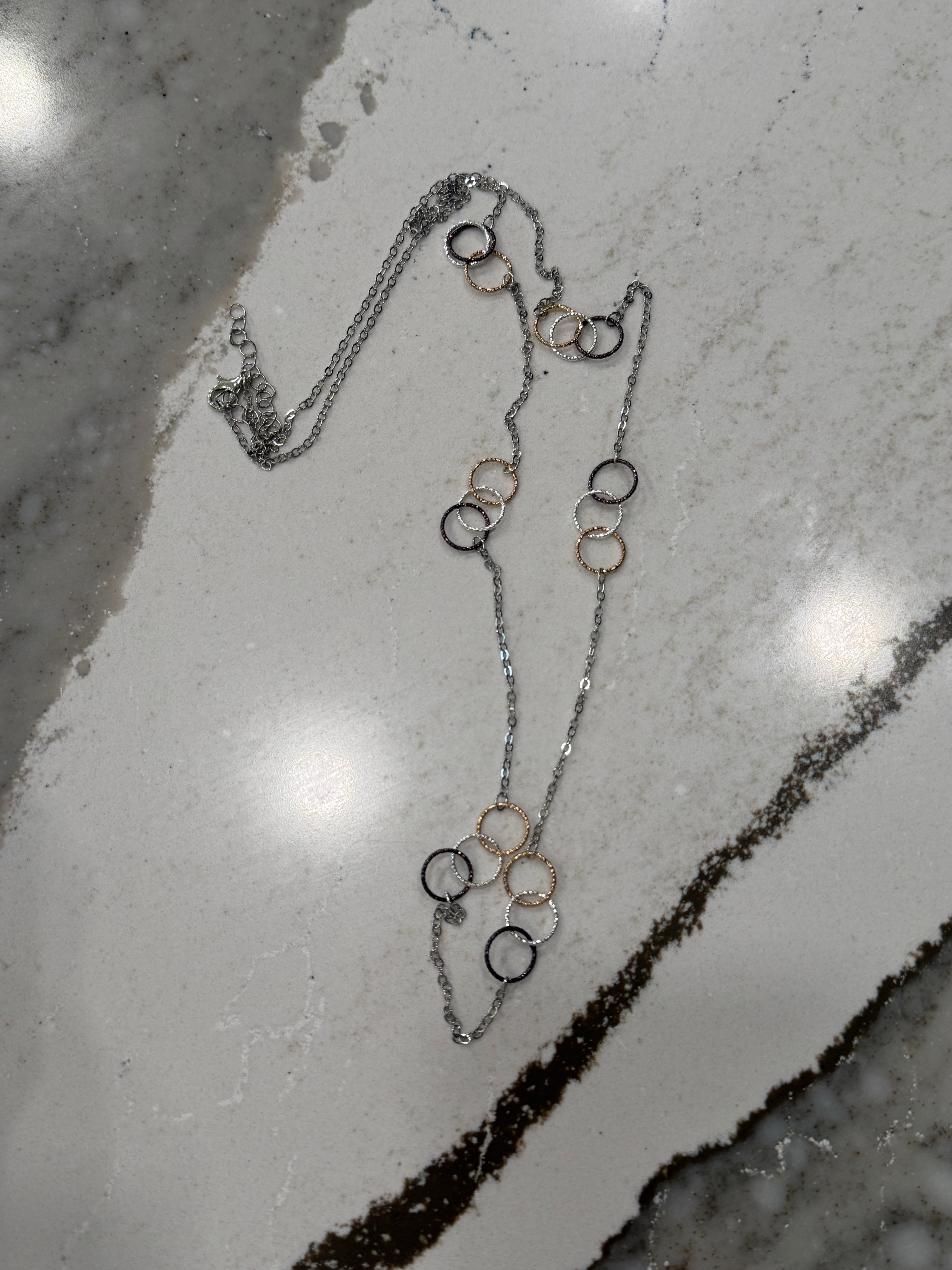 DC Interlock Luxe Mixed Metal Necklace