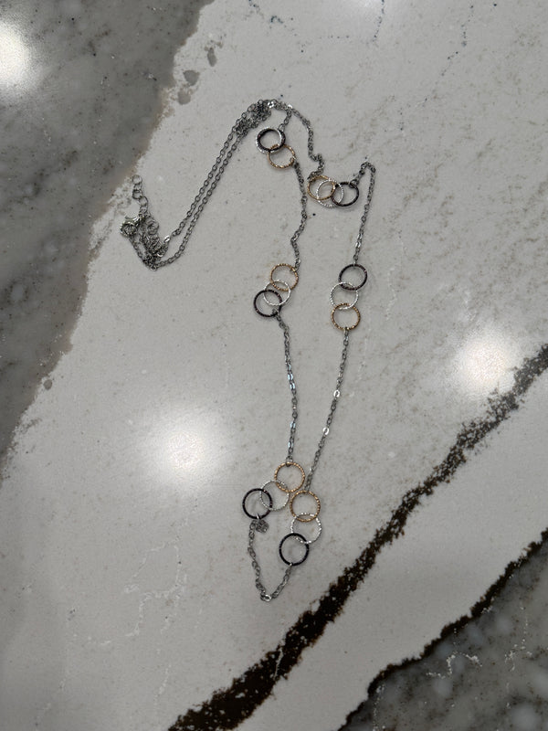 DC Interlock Luxe Mixed Metal Necklace