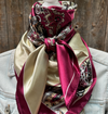 RD Burgundy & Cream Wild Rag