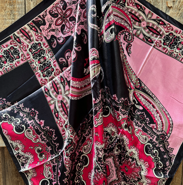RD Pink & Black Wild Rag