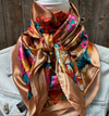 RD Tan Floral Wild Rag