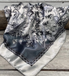 RD Silver & White Paisley Wild Rag