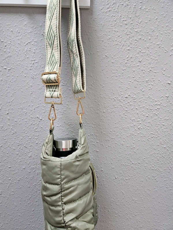 Crossbody Hyrdo Flask in Sage Green