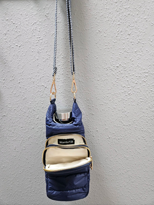 Crossbody Hyrdo Flask in Island Navy Blue Matte