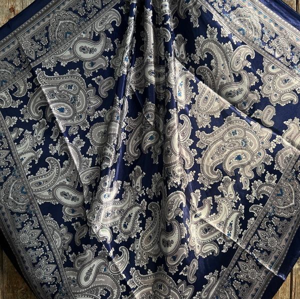 RD Blue Paisley Wild Rag