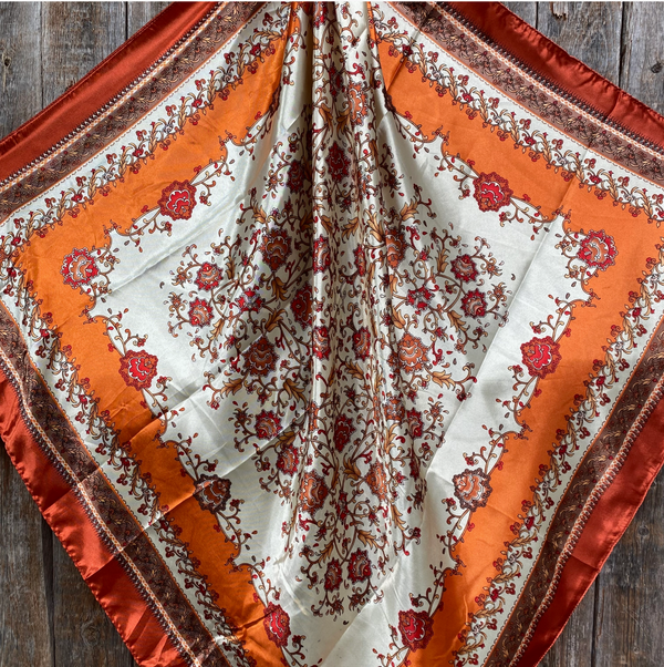 RD Burnt Orange & Tan Wild Rag