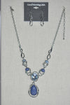 DC Blue Serenity Drop Necklace & Earring Set
