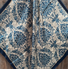 RD Cream & Blue Floral Wild Rag