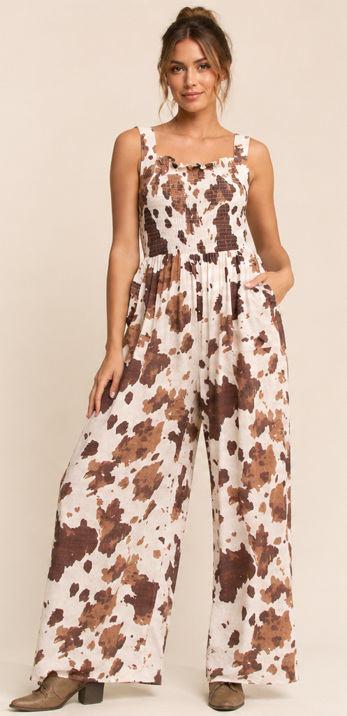 DD Cow Camo Jumpsuit