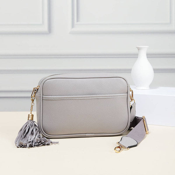 Tassel Crossbody in Light Blue