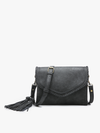 Sloane Crossbody w/ Whipstitch in Parchment