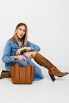 Maddox Satchel in Merlot