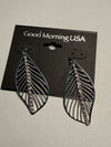 DC Silver Leaf Cascade Earrings