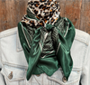 RD Green Animal Print Wild Rag