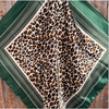 RD Green Animal Print Wild Rag