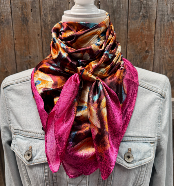 RD Fuchsia Floral Wild Rag