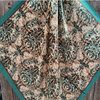 RD Emerald & Tan Floral Wild Rag