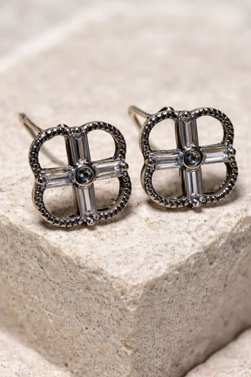 SJ Clover Stud Earrings