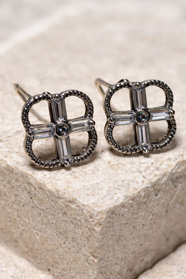 SJ Clover Stud Earrings