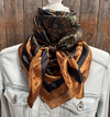 RD Green & Tan Floral Wild Rag