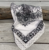 RD Black & White Paisley Wild Rag