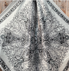 RD Black & White Paisley Wild Rag