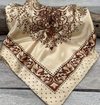 RD Tan/Brown Dotted Paisley Wild Rag