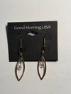 DC Gold Linked Teardrop Crystal Earrings