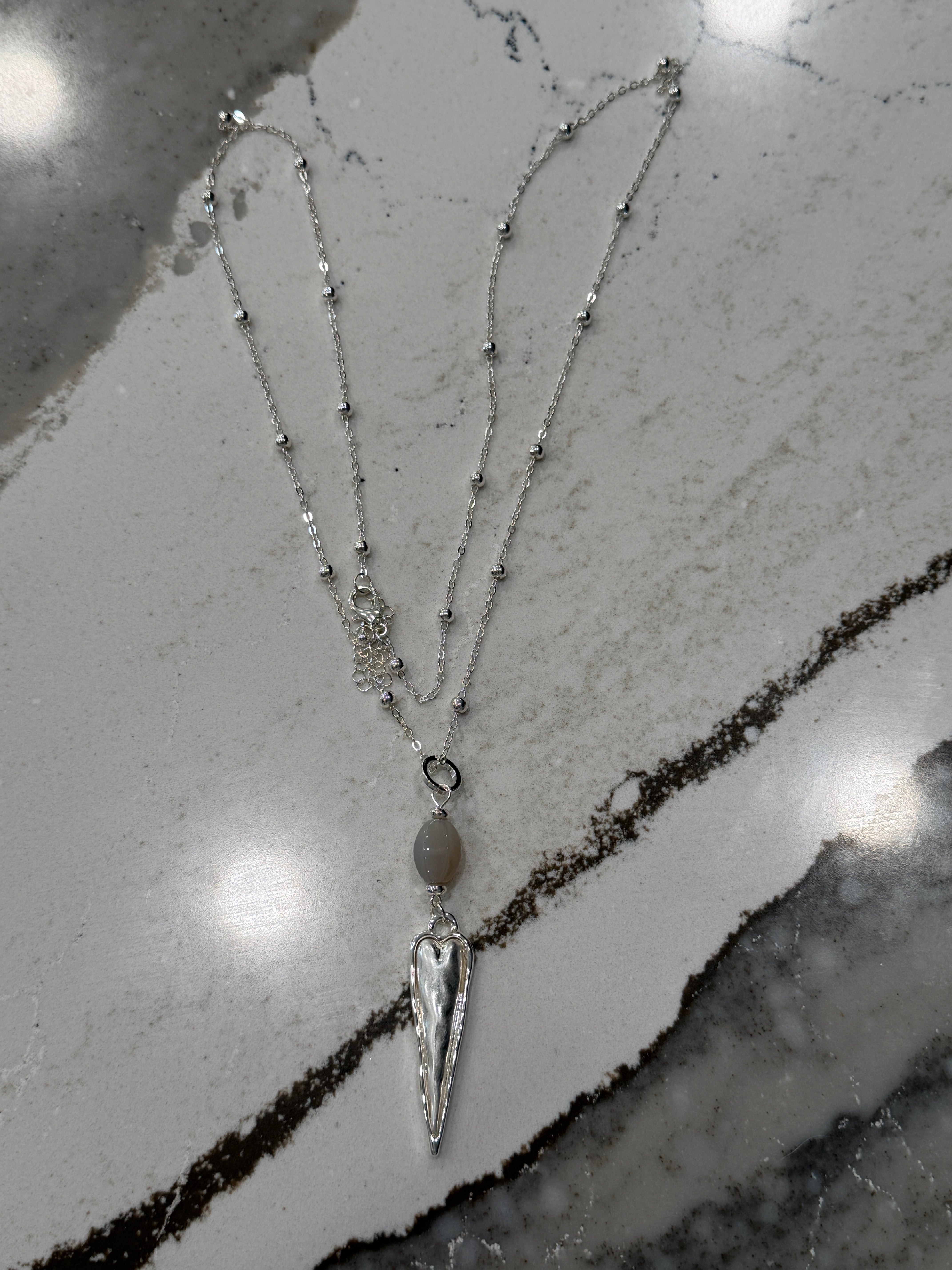 DC Soft Grace Heart Drop Necklace