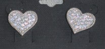 DC Radiant Heart Stud Earrings