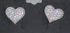 DC Radiant Heart Stud Earrings