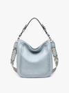 Aris Small Hobo in Warm Grey