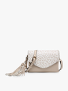 Sloane Crossbody w/ Whipstitch in Parchment