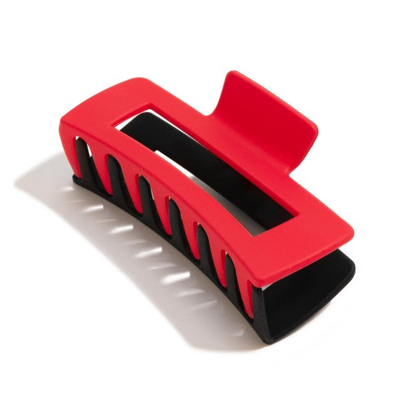 Claw Hair Clip-Red/Black