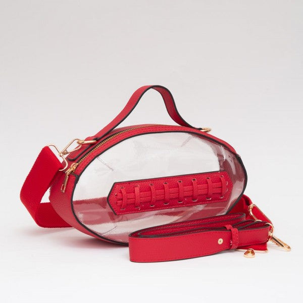 Clear Football Crossbody