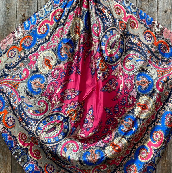 RD Hot Pink Paisley Wild Rag