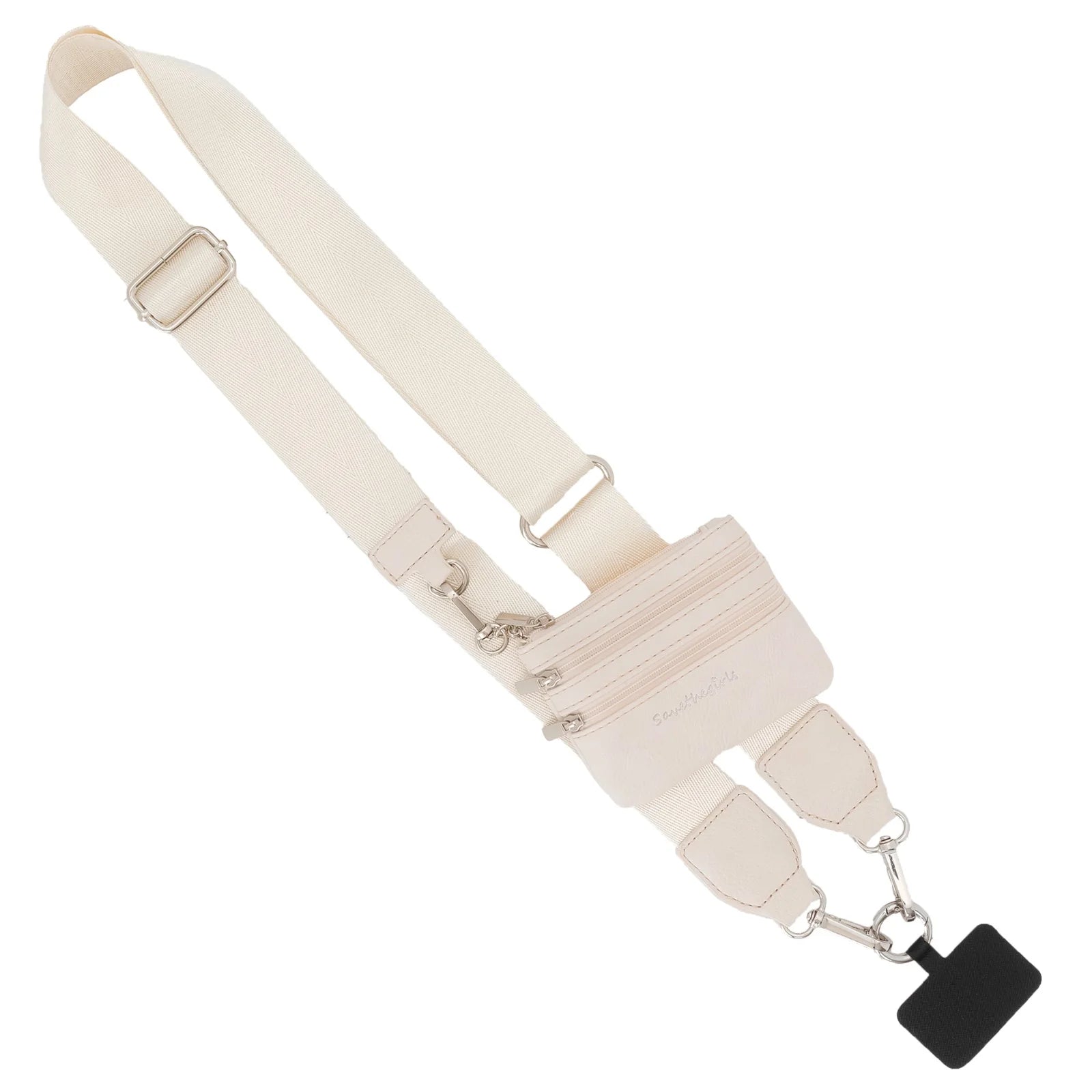 Clip & Go Strap w/Pouch in Cream