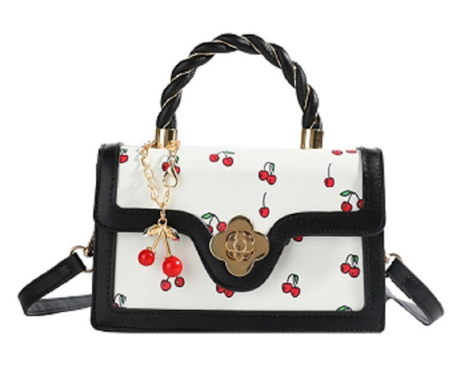 Sweet Cherry Crossbody in Black