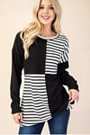 Black & White Contrast Top
