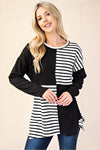 Black & White Contrast Top