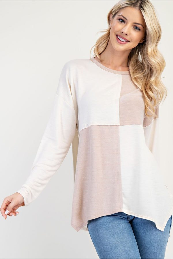 Beige/Mocha Top