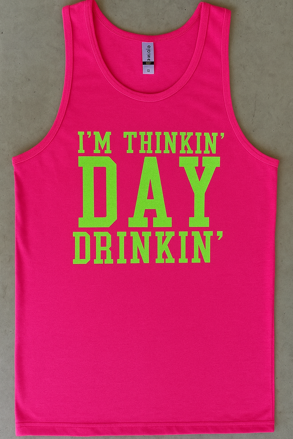 Day Drinkin' Tank-Hot Pink