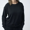 MM Corrine Ribbed Pullover in Black